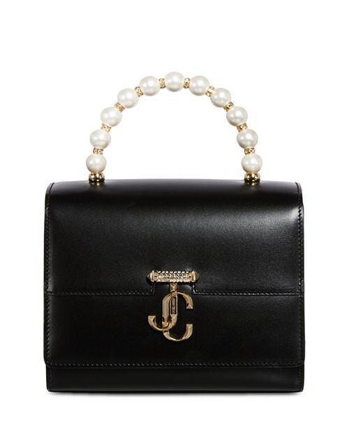 

Трансформируемая сумка через плечо Avenue металлик с верхней ручкой Jimmy Choo, цвет Black