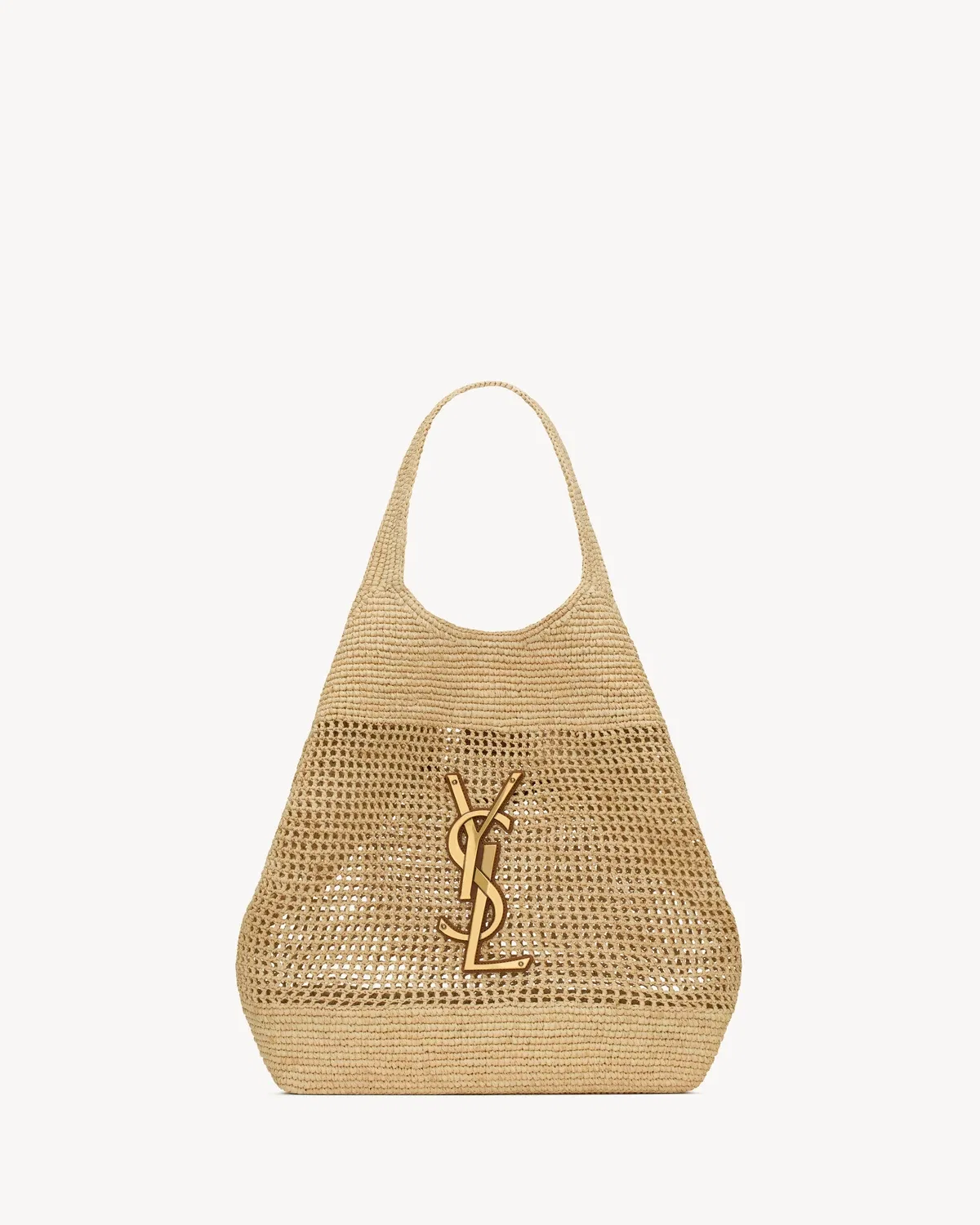 ICARE из рафии SAINT LAURENT, бежевый — фото 3