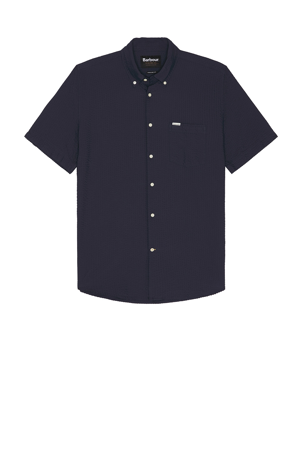 

Рубашка из ткани сикерсакер Longhall Barbour, navy