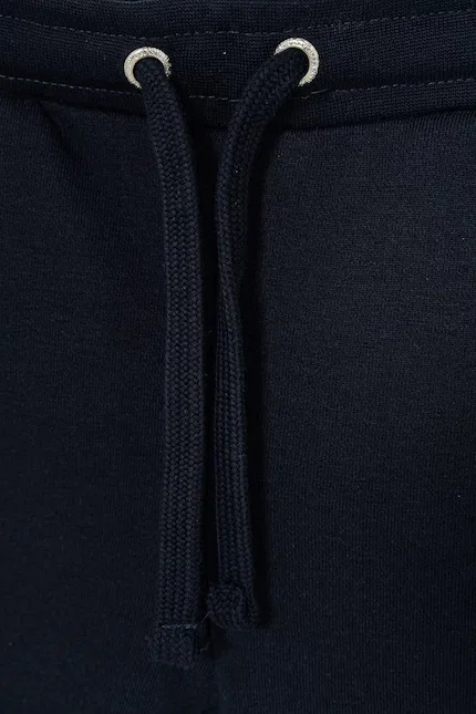 Джоггеры детские из хлопка U.S. Polo Assn., синий — фото 4