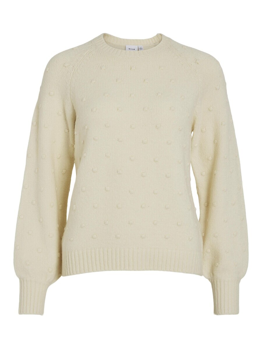 

Тонкий вязаный свитер VILA Sweater, кремовый