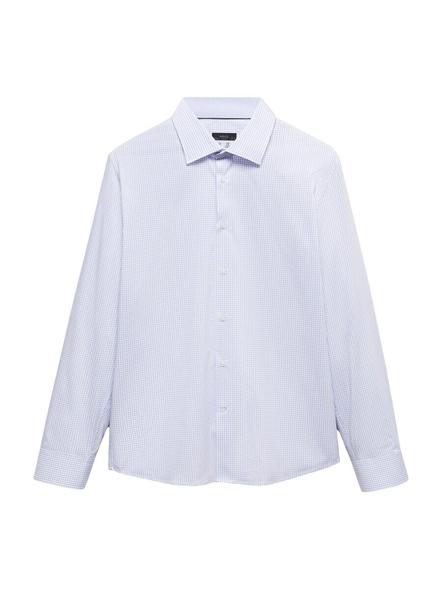 

Клетчатая рубашка MANGO MAN Regular fit Button Up Shirt CORSA, светло-синий