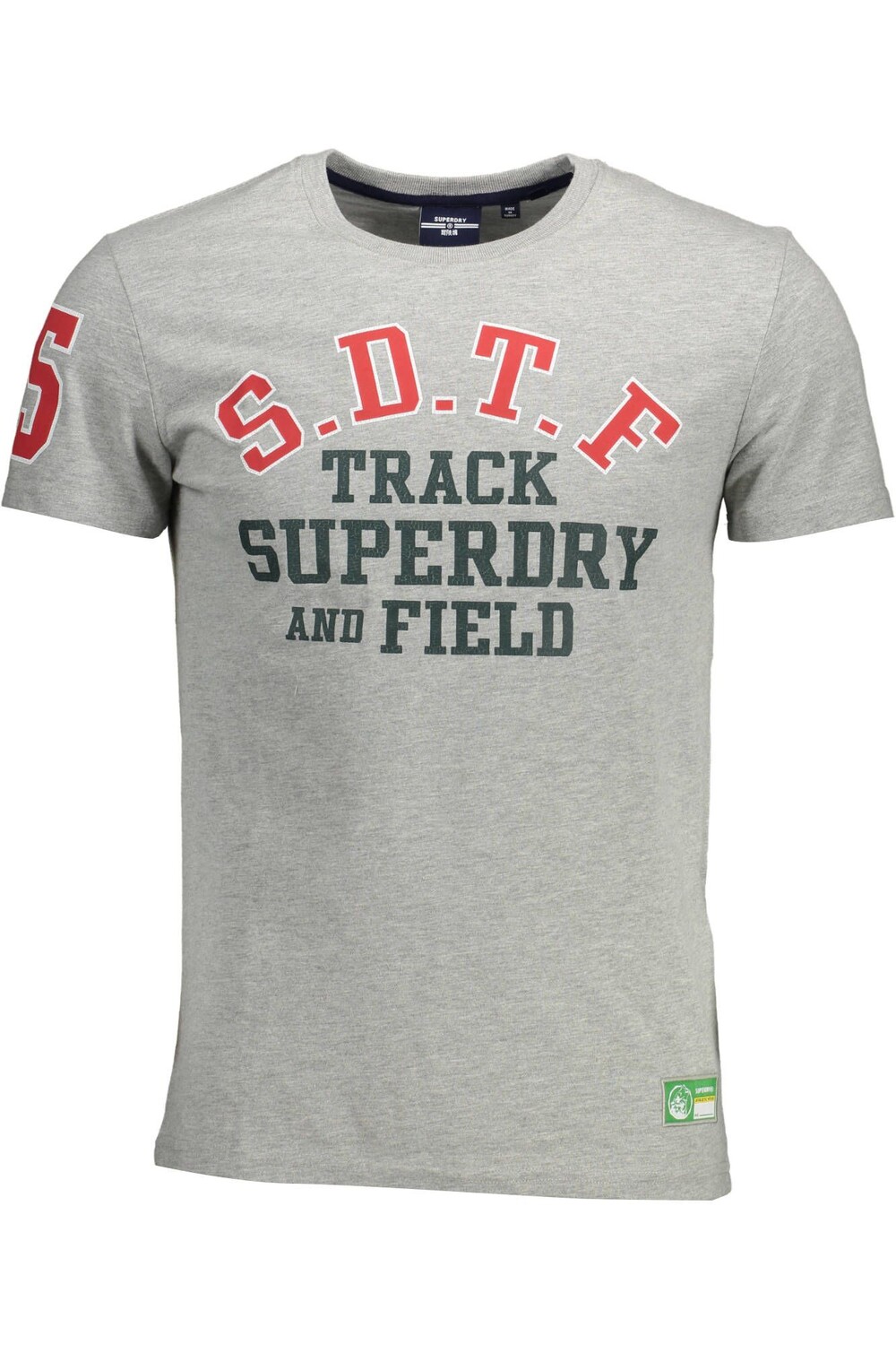 

Серая хлопковая мужская футболка Superdry.
