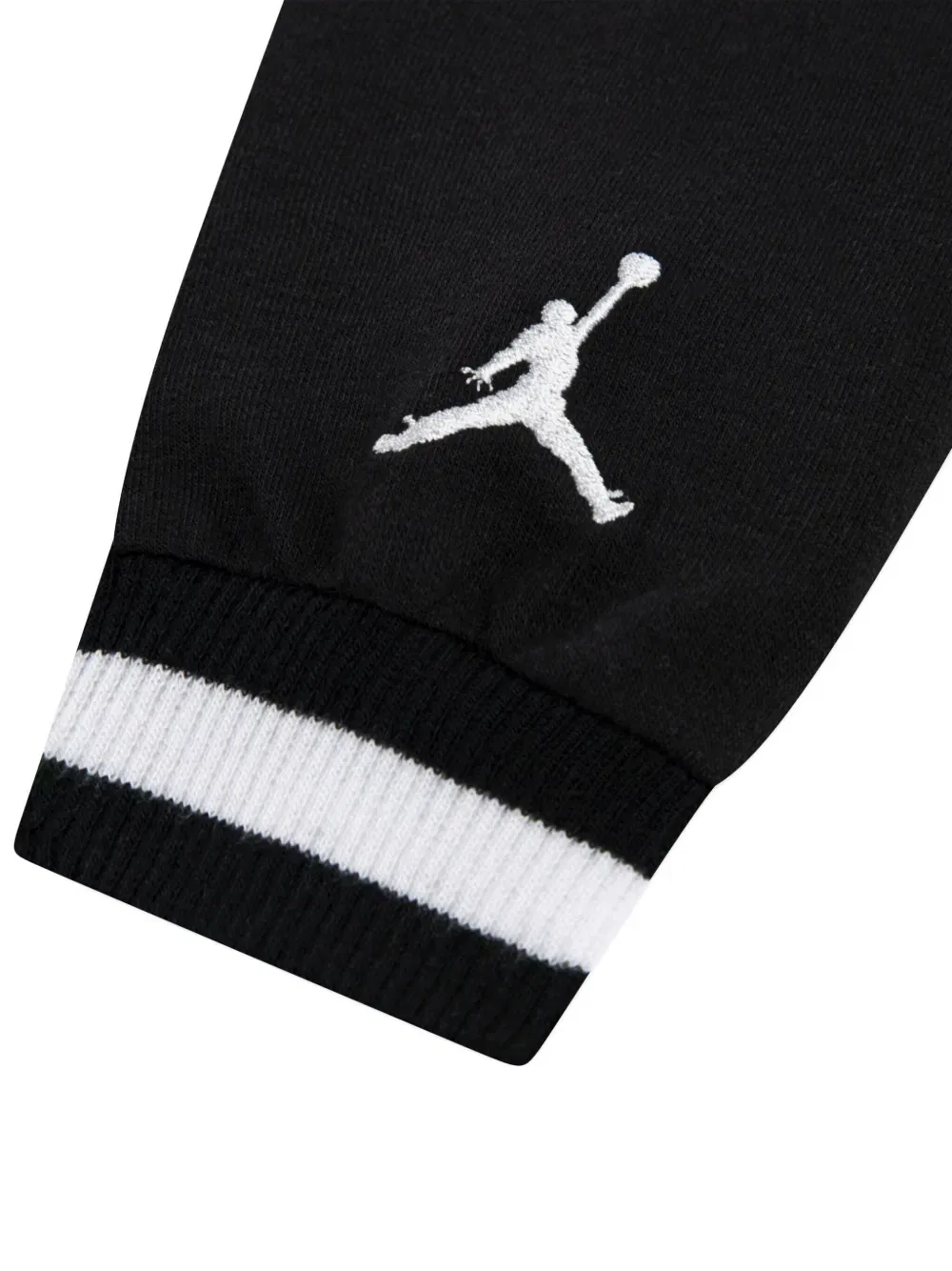 Спортивный костюм из смесовой хлопковой ткани (комплект из трех предметов) Jordan Kids, черный — фото 3