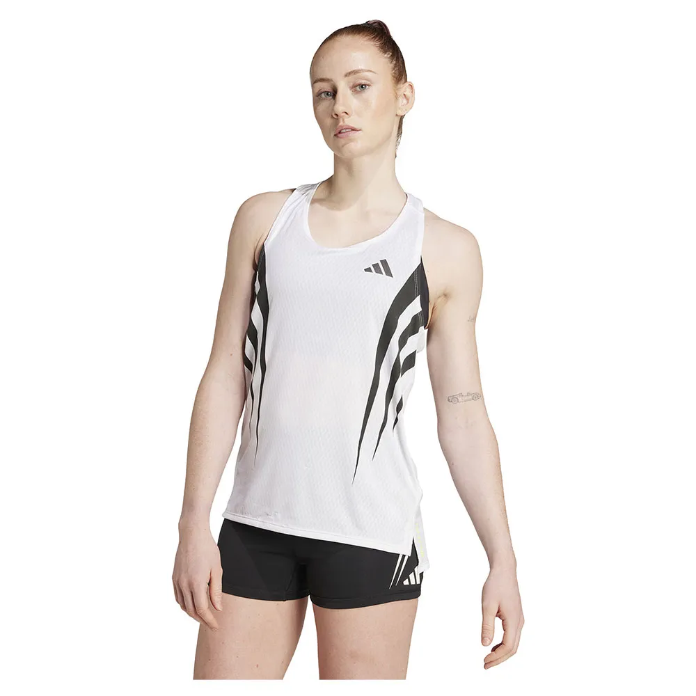 

Футболка без рукавов adidas Adizero Archive Running, белый