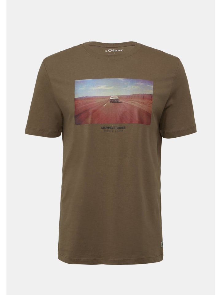 

Футболка в цвете 84D1_песчаник s.Oliver, Хаки, Футболка в цвете 84D1_песчаник s.Oliver