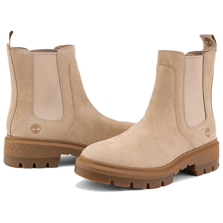 Ботинки женские короткие Timberland Chelsea, бежевый — фото 4