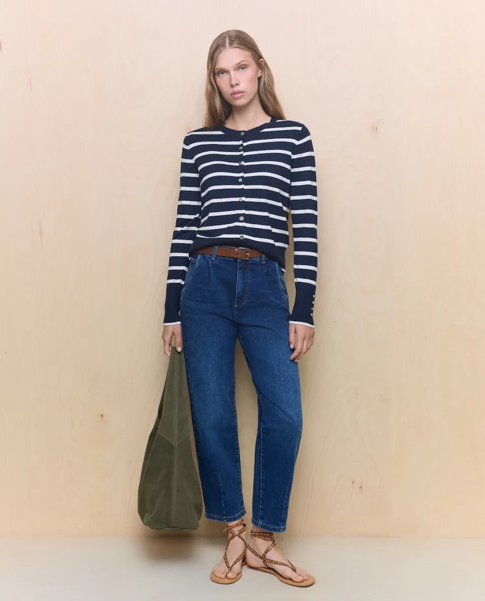 

Женские джинсовые мешковатые брюки Easy Wear, темно-синий