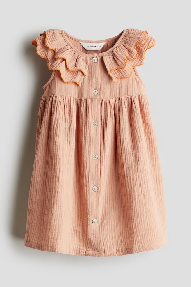 

Платье из хлопкового муслина H&M, оранжевый