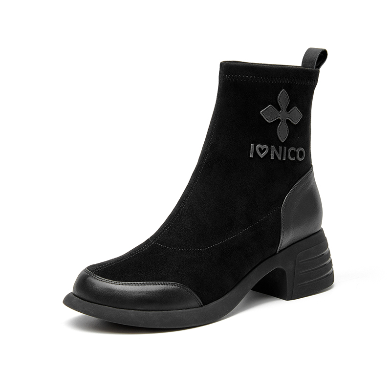 Ботильоны женские Dg, цвет Black/Gray