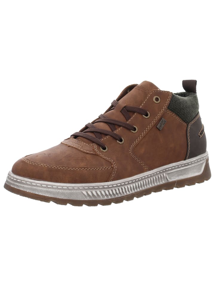 

коричневые ботильоны rieker