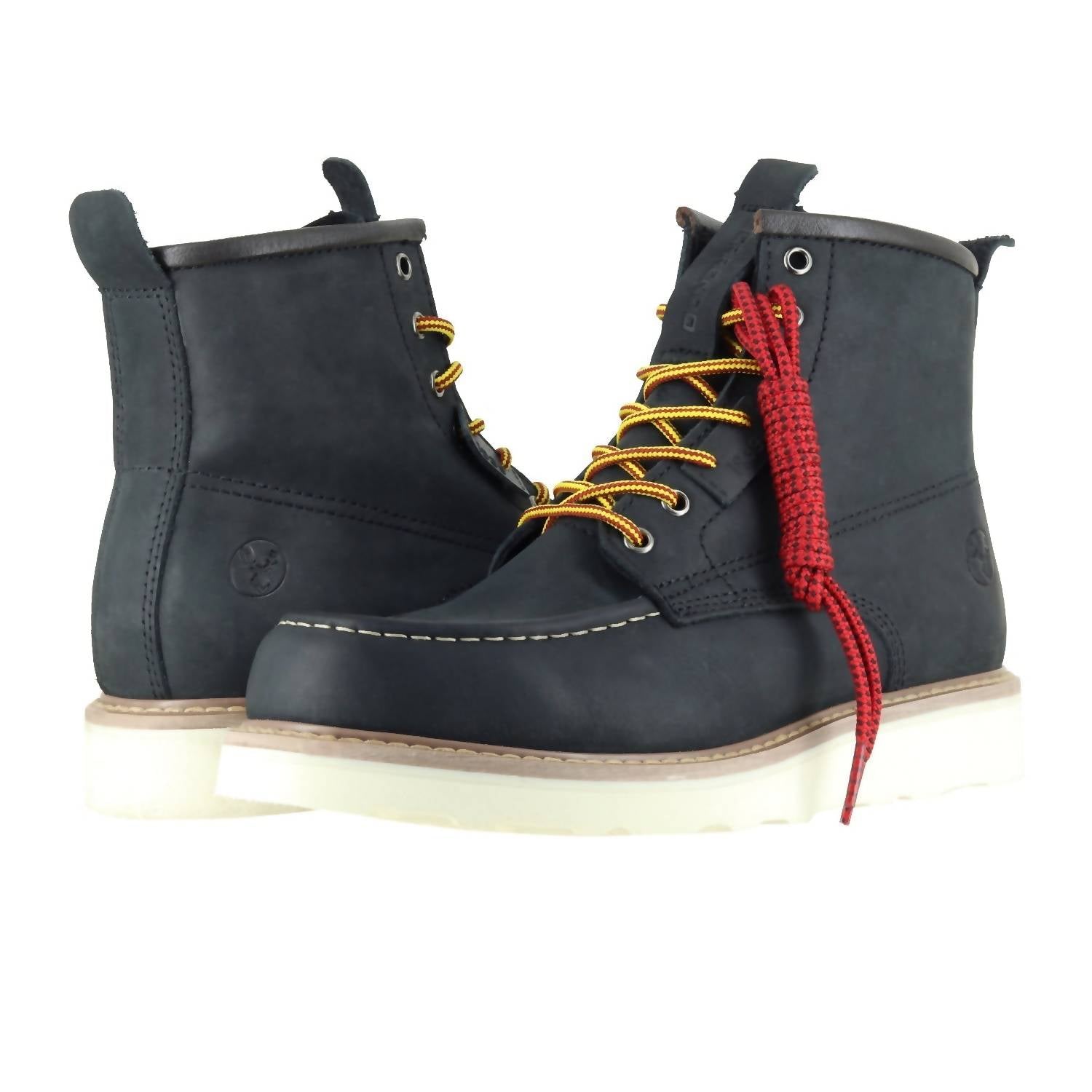 

Мужские рабочие ботинки Moc Wedge Steel Toe черного цвета Berrendo
