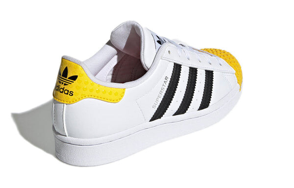 Кроссовки lego x superstar j Adidas, белый — фото 4