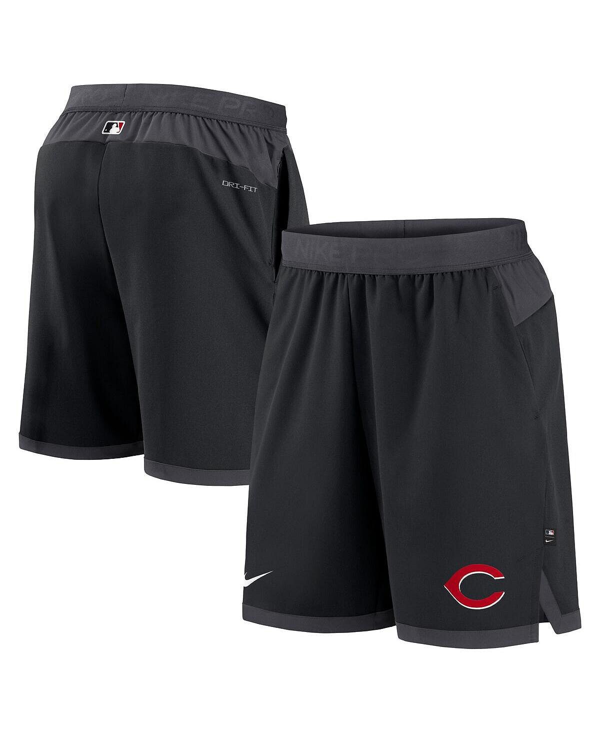 Мужские черные шорты Cincinnati Reds Authentic Collection Flex Vent Performance Nike