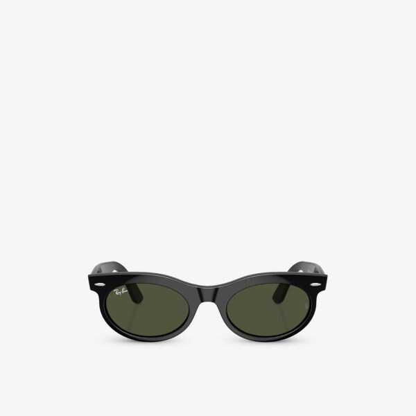 

Rb2242 wayfarer солнцезащитные очки в овальной оправе из пропионата Ray-Ban, черный