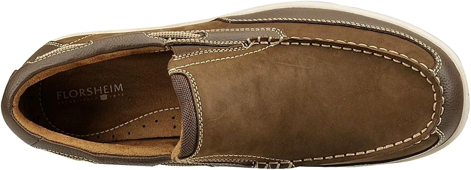 Мокасины Florsheim Lakeside Moc Toe Slip On для мужчин, коричневый — фото 2