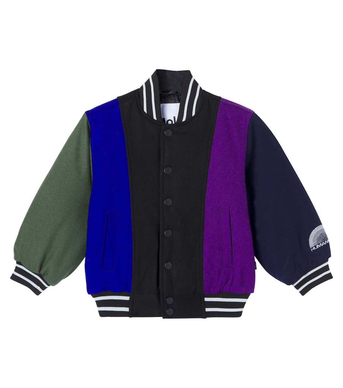

Полосатая университетская куртка Hani из шерстяной смеси Molo, More Colours