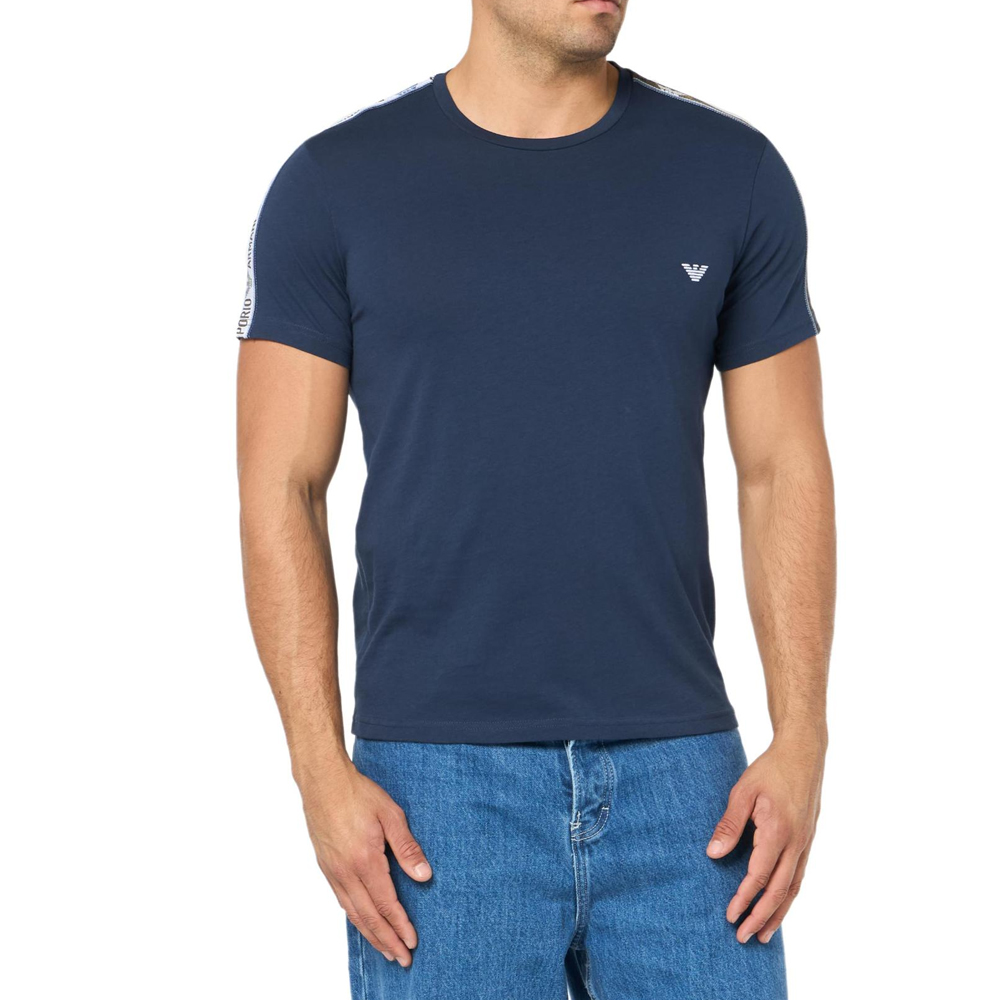 

Футболка мужская синяя EMPORIO ARMANI