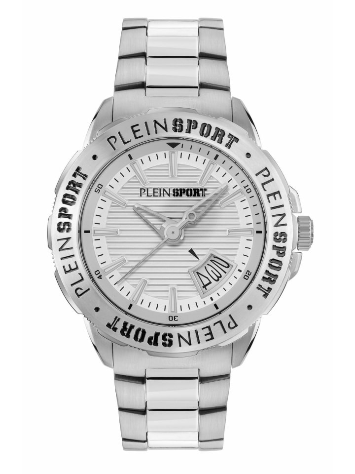

Plein Sport Мужские аналоговые часы серебристого цвета