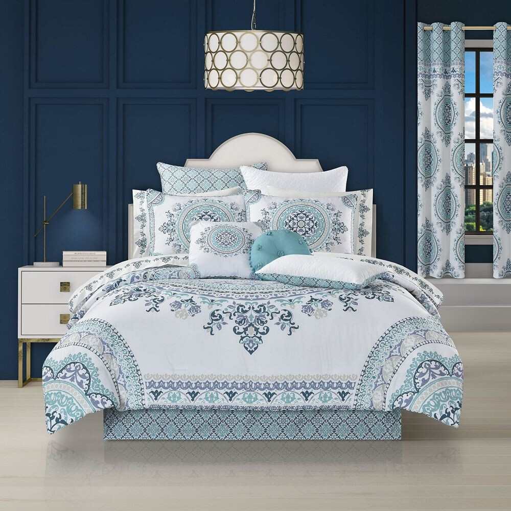 

Комплект одеял Royal Court Afton Blue из 4 предметов с накидками, синий