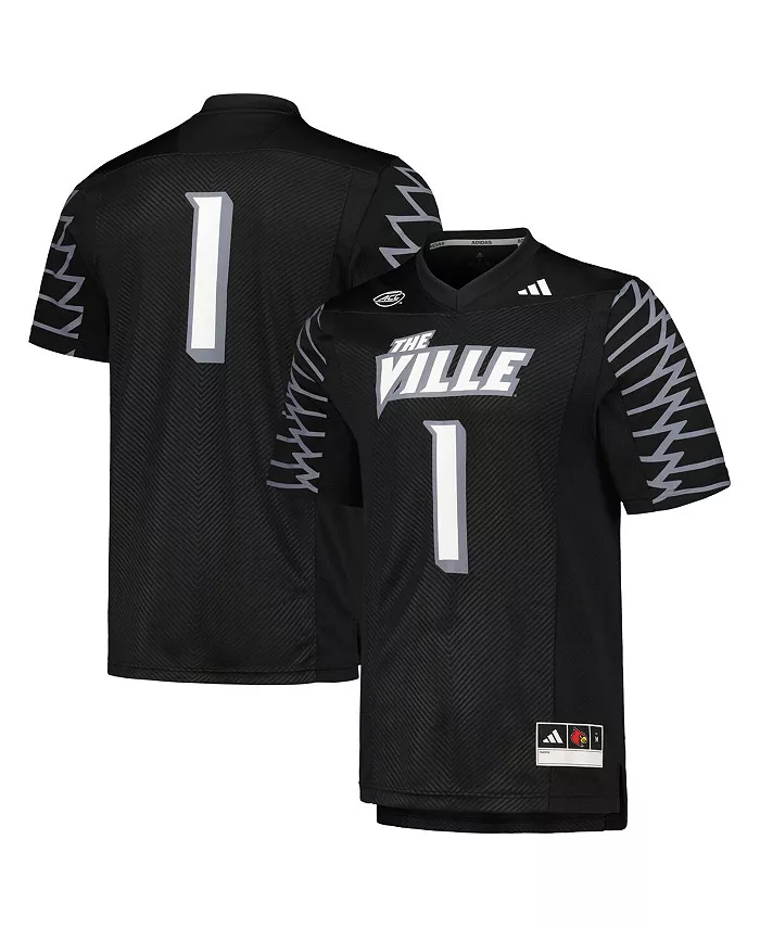 

Мужская футболка #1 Black Louisville Cardinals 2023 Premier Jersey adidas