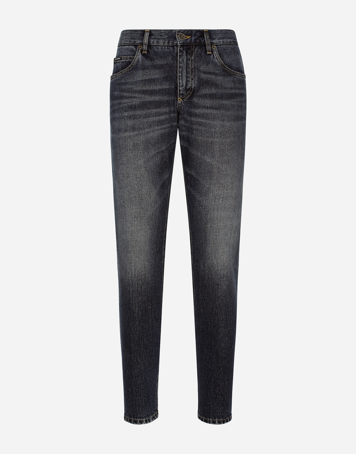 

Джинсы из синего денима прямого кроя Dolce & Gabbana, синий