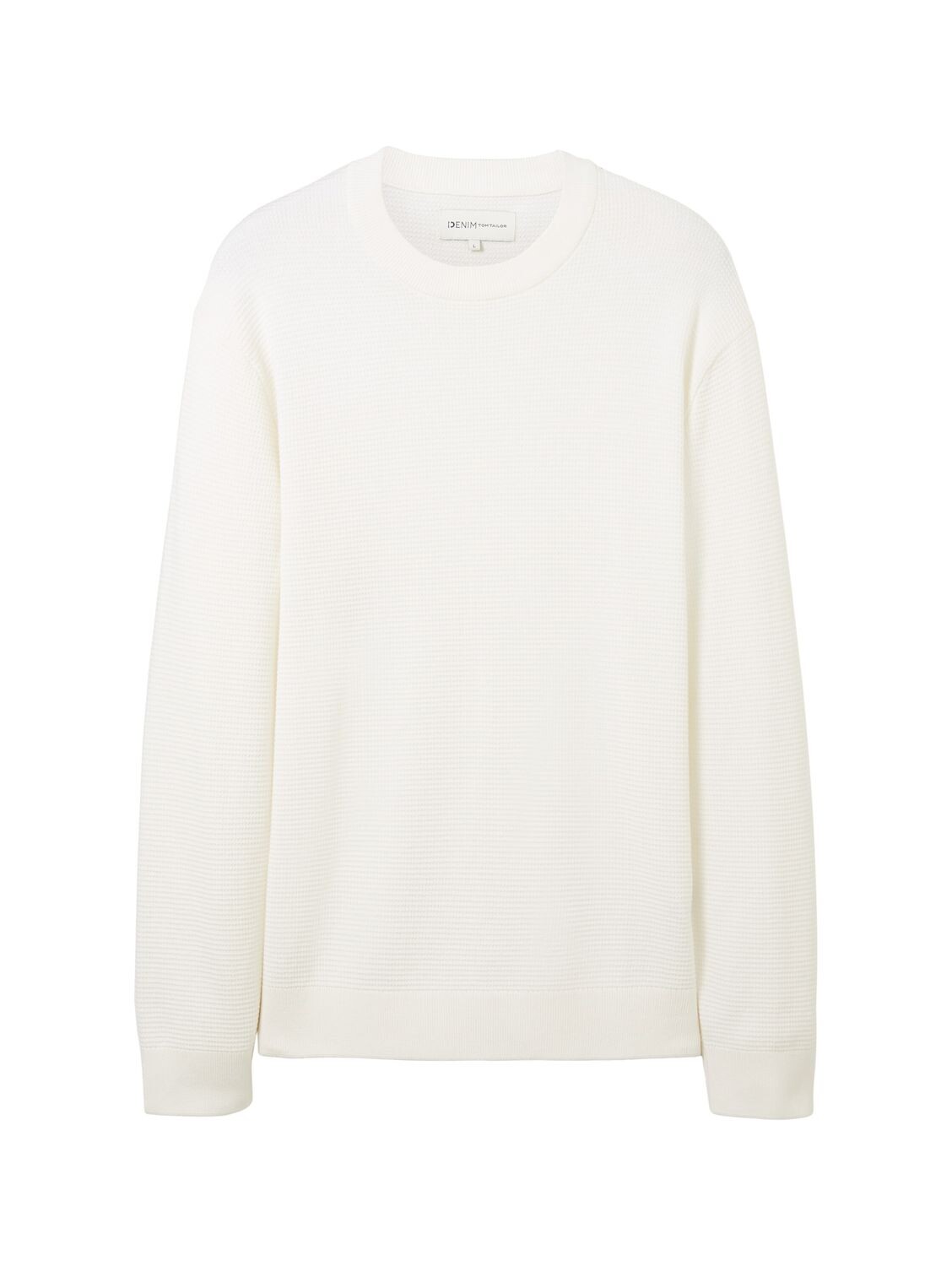 

Пуловер TOM TAILOR Denim STRUCTURED BASIC, белый