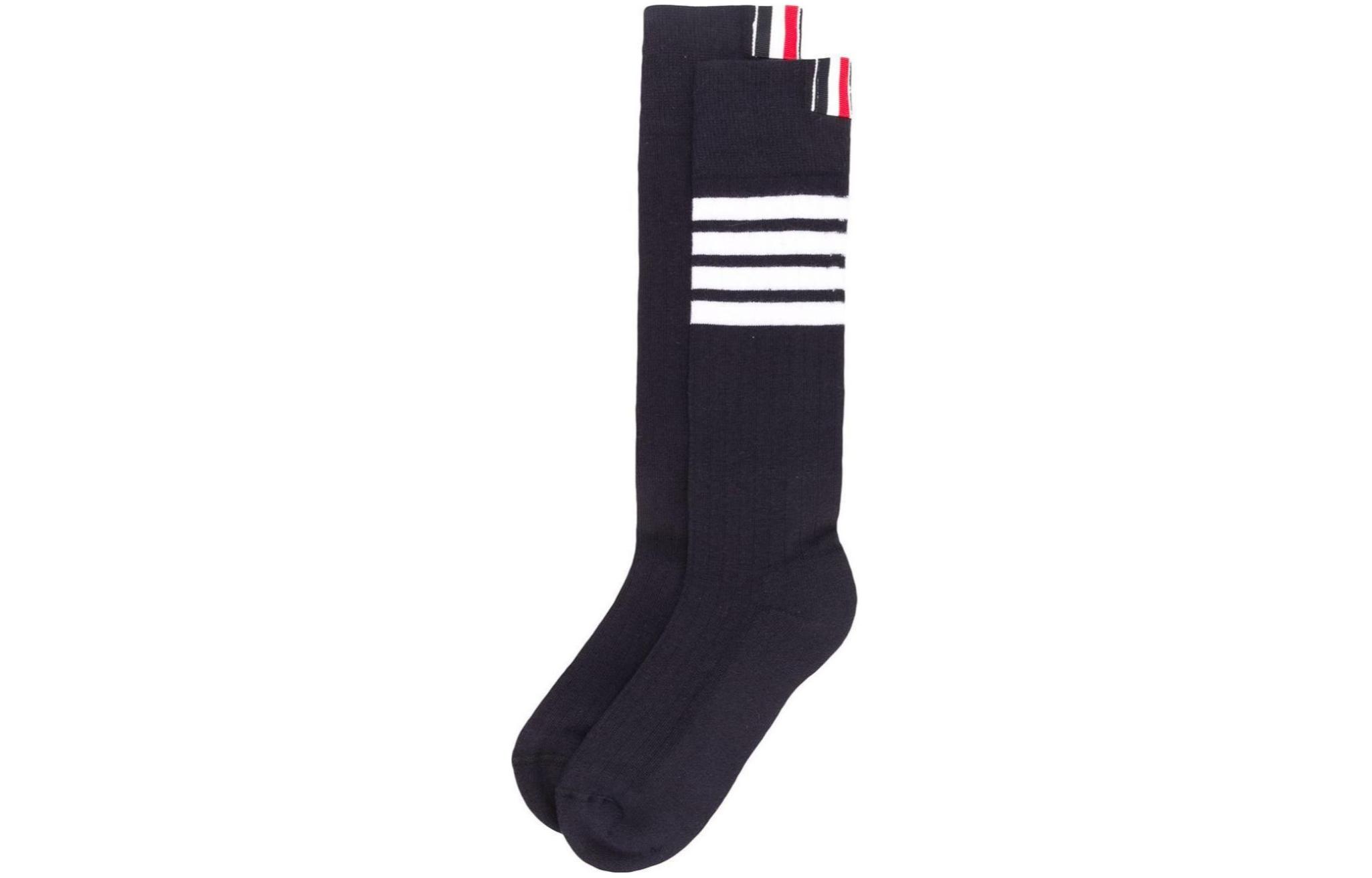 

Носки до середины икры женские 1 пара Navy Blue THOM BROWNE