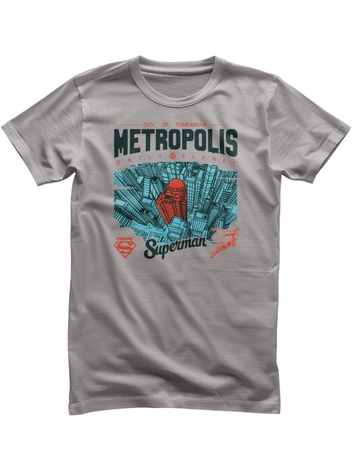 

Футболка Metropolis Daily Planet T-Shirt серого цвета Superman, Серый, Футболка Metropolis Daily Planet T-Shirt серого цвета Superman