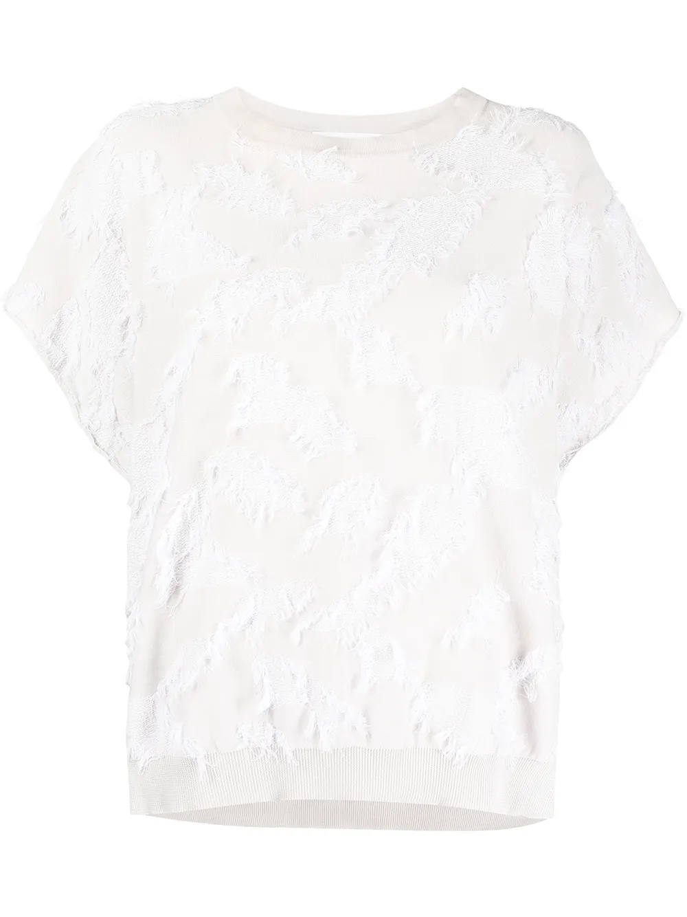 

Фактурная футболка Fabiana Filippi, нейтральный