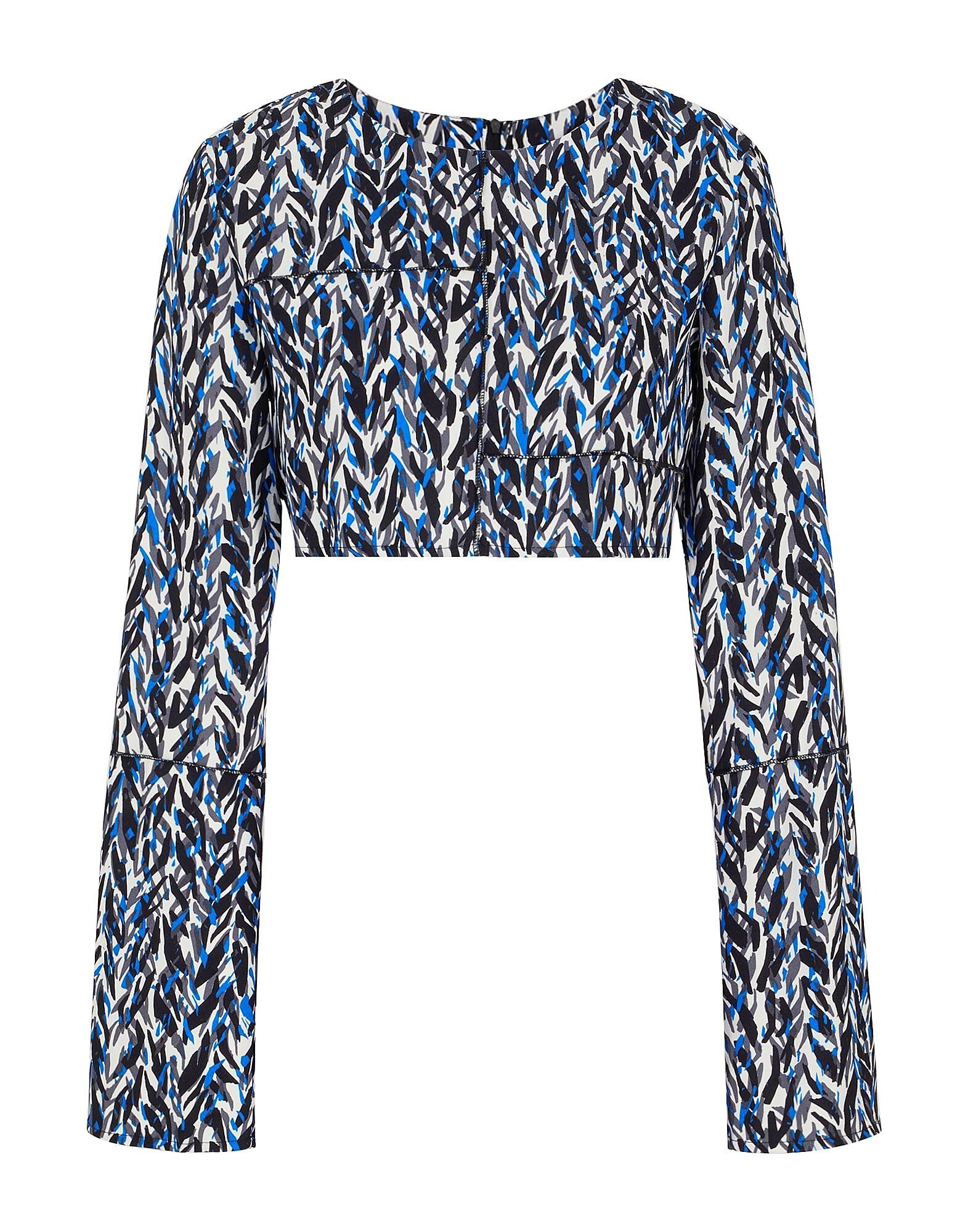 

Кроп-топ Printed Long Sleeve Crop Top 8 By Yoox, черный