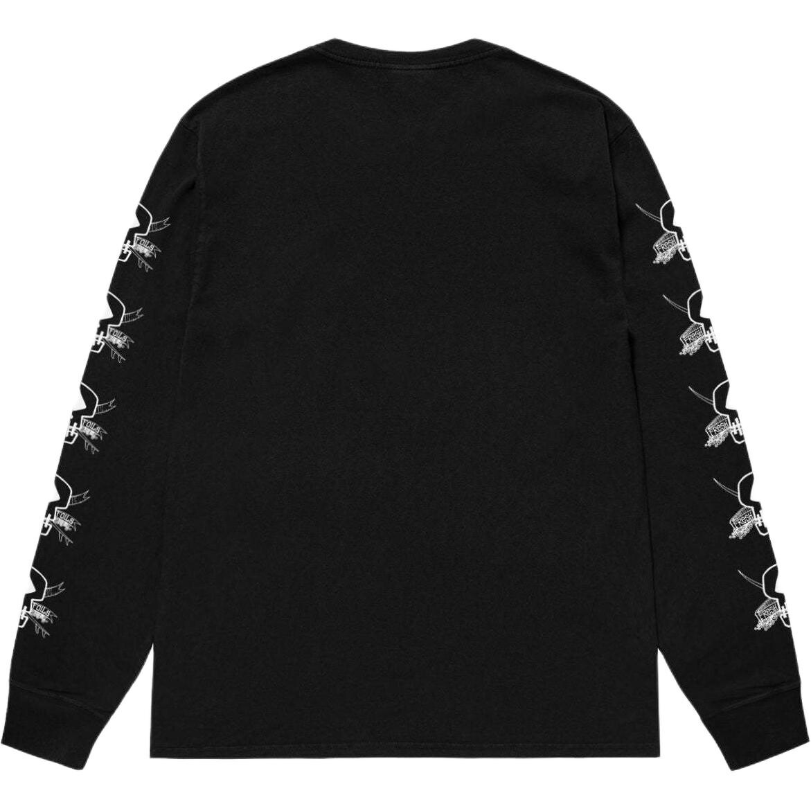 Футболка с окраской пигментом Foils L/S Stussy, фиолетовый — фото 2