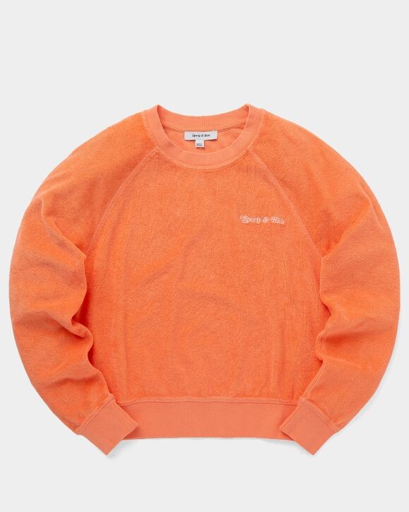 

Свитер Sporty & Rich New York Tennis Club Raglan Terry Crewneck, цвет melon/white