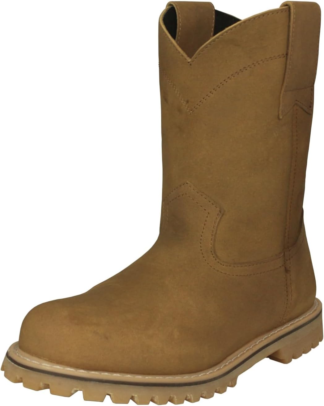 

Ковбойские профессиональные мужские ботинки Cowboy 710TR2 светло-коричневые, кожаные, противоскользящие, с мягким носком, без шнуровки Cowboy Professional