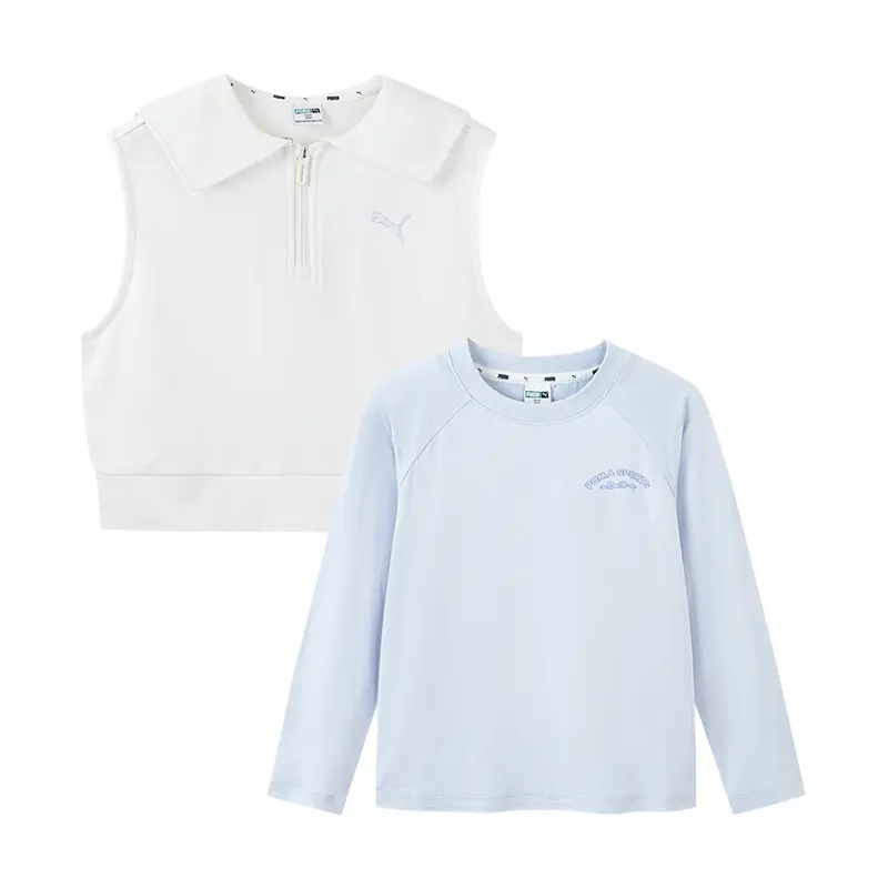 

PUMA Свитшот Sportstyle Series белый синий тон для детей 3-7 лет