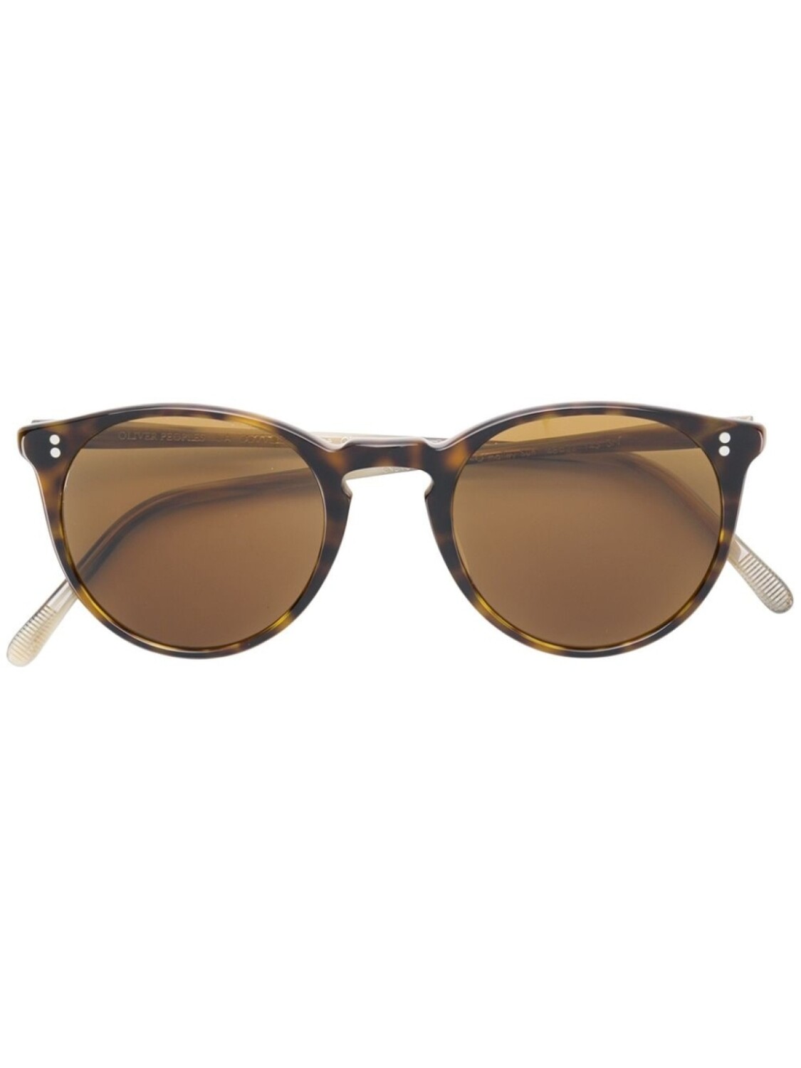 

Oliver Peoples солнцезащитные очки 'O'Mailley', коричневый