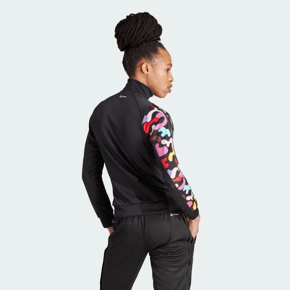 Женская ветровка adidas Rm Tiro Track Top, Black/Better Scarlet/Vapour Pink — фото 3