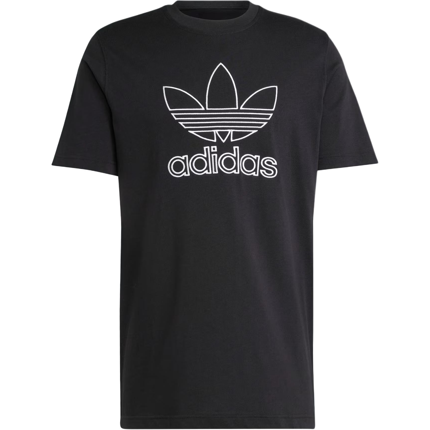 

Adicolor Outline Trefoil футболка Adidas Originals, черный