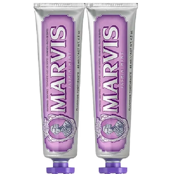 Marvis Зубная паста Jasmine Mint для очищения, свежести дыхания и ухода за деснами 85мл*2/85мл*3 — фото 3
