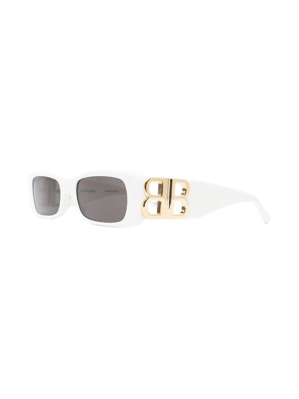 Солнцезащитные очки с логотипом BB Balenciaga Eyewear, белый — фото 2