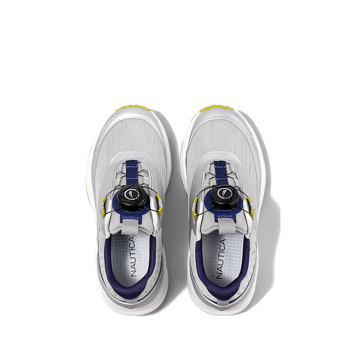 NAUTICA Низкие детские беговые кроссовки silver gray для подростков — фото 4