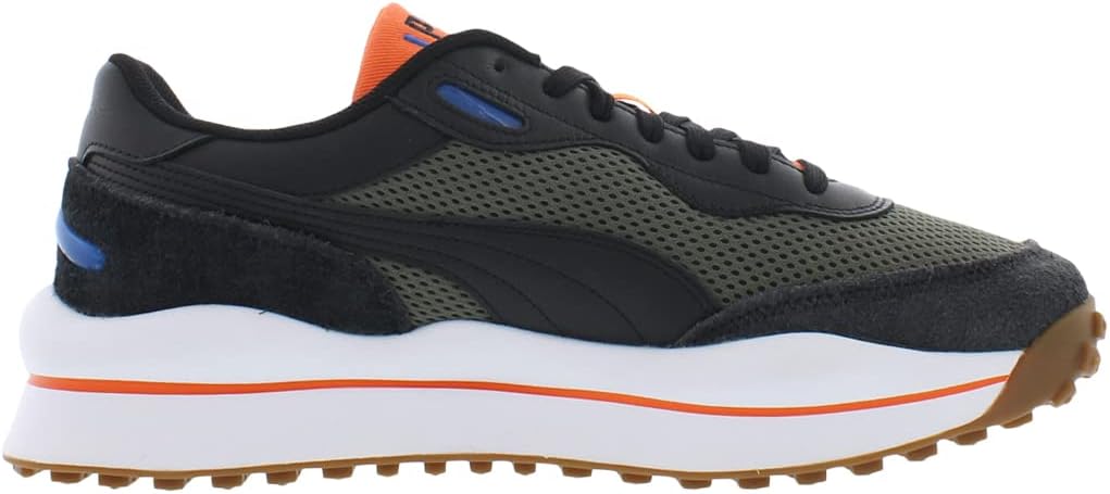 Мужские кроссовки PUMA Style Rider Play On Suede с шнуровкой, повседневные - кремовые — фото 3
