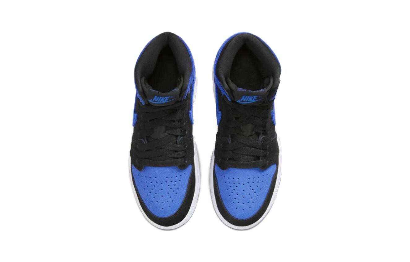Jordan Air Jordan 1 Детские баскетбольные кроссовки PS, Blue with Black Lettering — фото 4