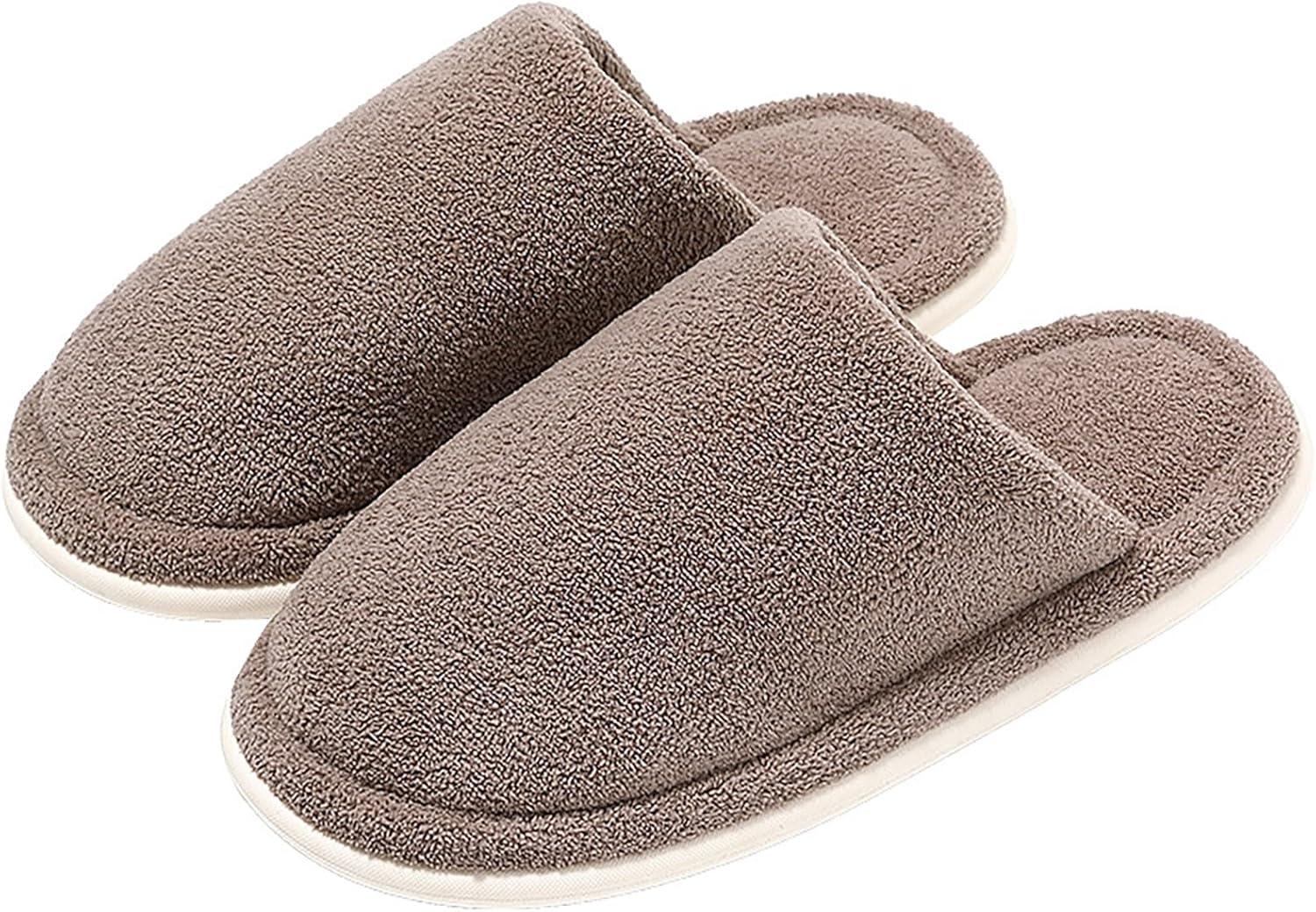 

Женские тапочки с памятью формы, мягкие, теплые, на удобной подошве, против скольжения, для дома, уютные плюшевые, для использования внутри и на улице Generic, хаки