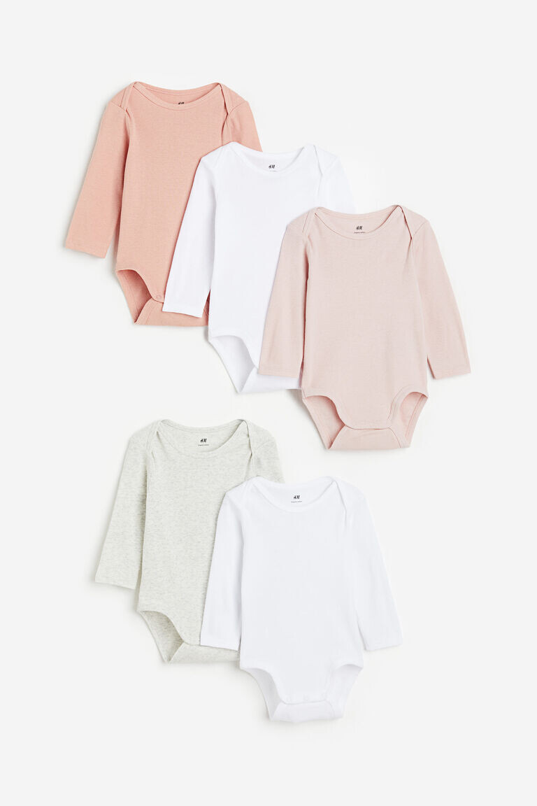 

5 боди H&M, розовый