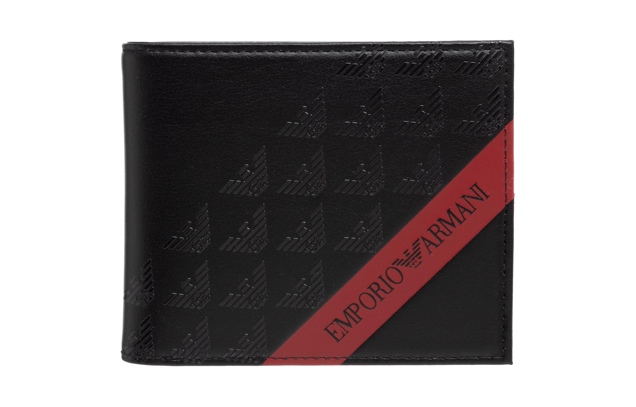 

Кошелёк из полиуретана мужской чёрный EMPORIO ARMANI