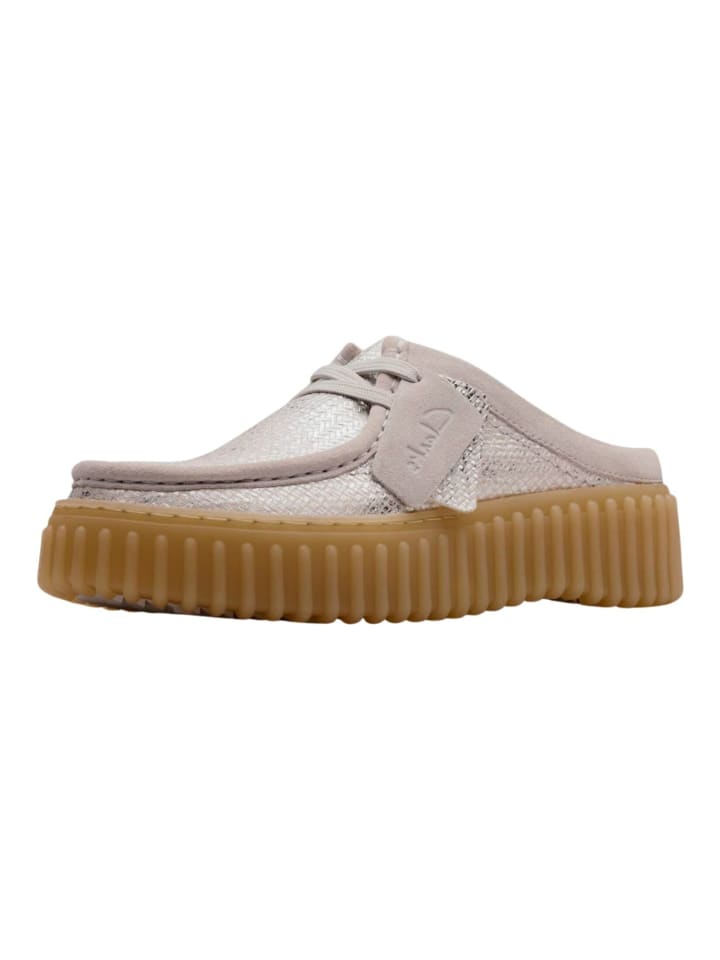 Мюли Clarks, серебряный