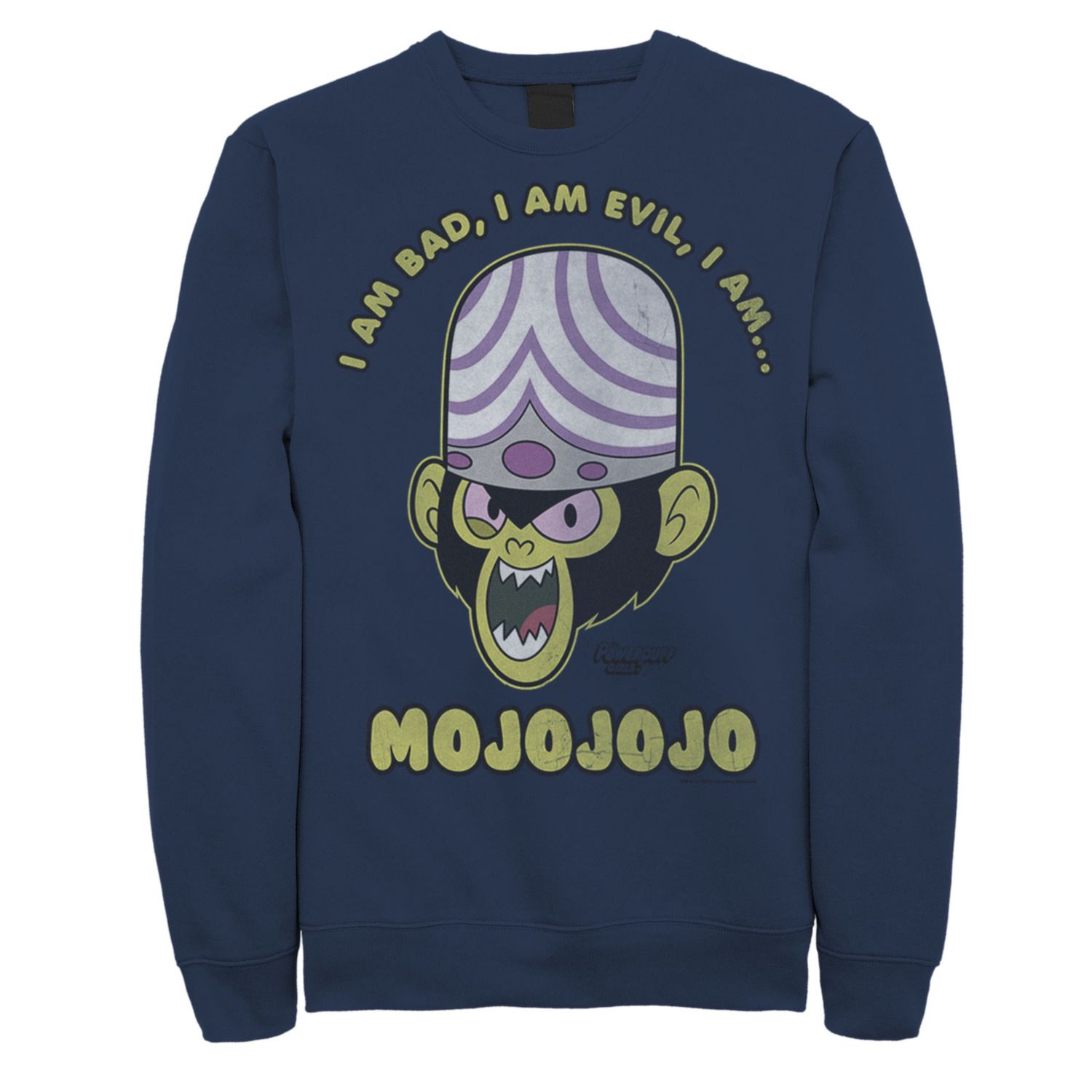 

Мужской флис Cartoon Network Mojo Intro «I Am Bad, I Am Evil, I Am... MOJOJOJO» Licensed Character, синий