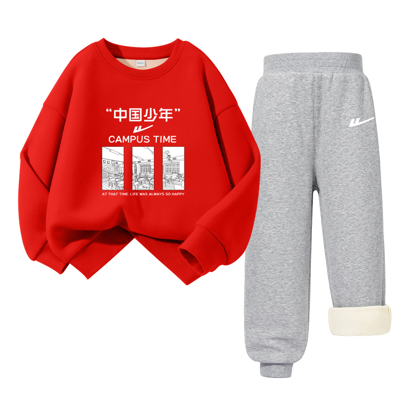 

Детская повседневная спортивная одежда WARRIOR, red/h china youth-серый/h белый logo k