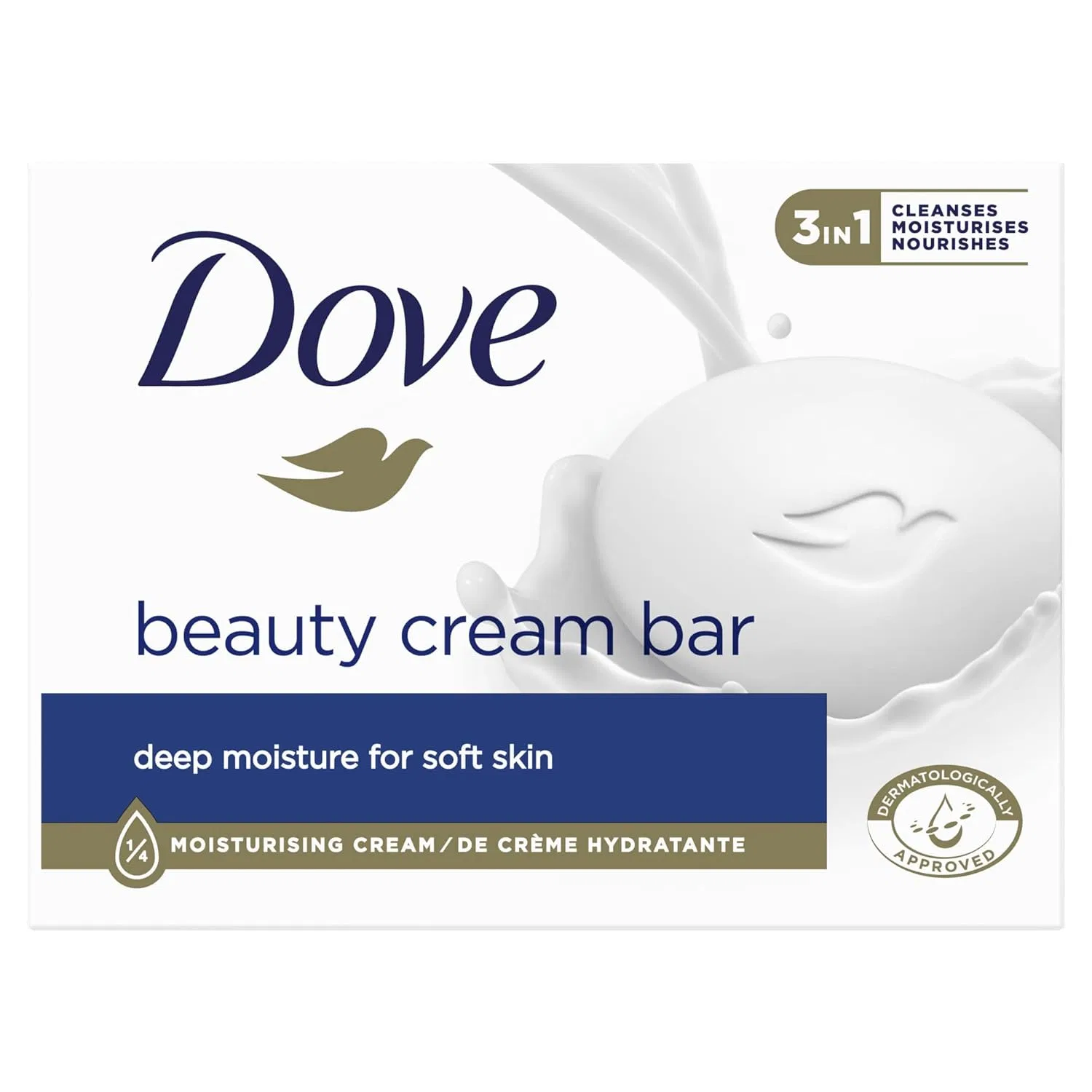 Мыло-крем Dove Beauty Cream Bar с 1/4 увлажняющего крема Dove